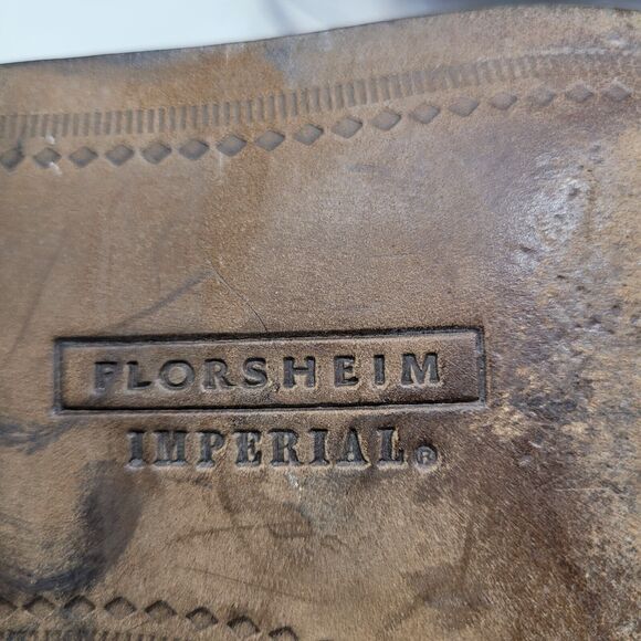 Vintage Florsheim IMPERIAL Black Tassel Loafers Mens 8 D Made in ITALY Worn 2x main image 8